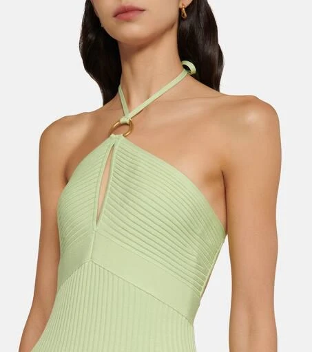 open lace back dress Jonathan Simkhai Size M Midi Knit Dress - Luxury Used Designer Dresses