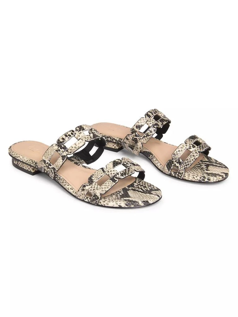 22élevé Chain-Link Metallic Leather Sandals 2