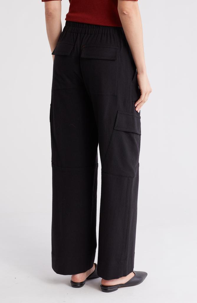 Vince Flannel Wide Leg Cargo Pants
