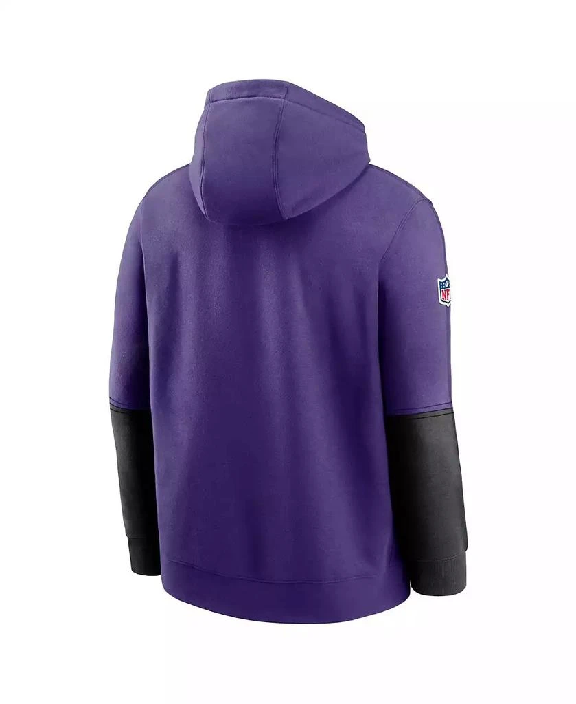 NIKE Men's Purple Minnesota Vikings 2024 Sideline Club Pullover Hoodie 3