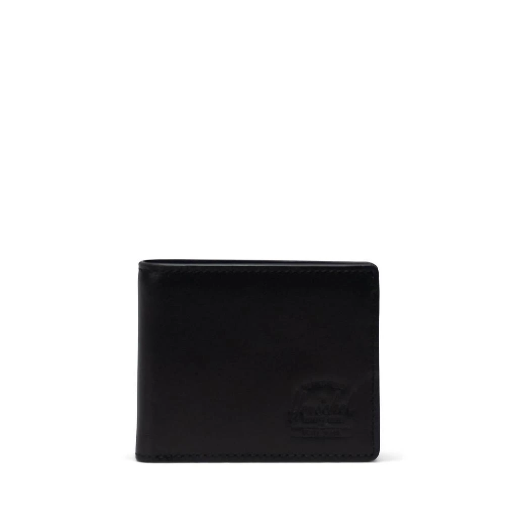 Herschel Hank Leather Wallet In Black 1