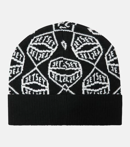 Jet Set Logo wool-blend beanie 4
