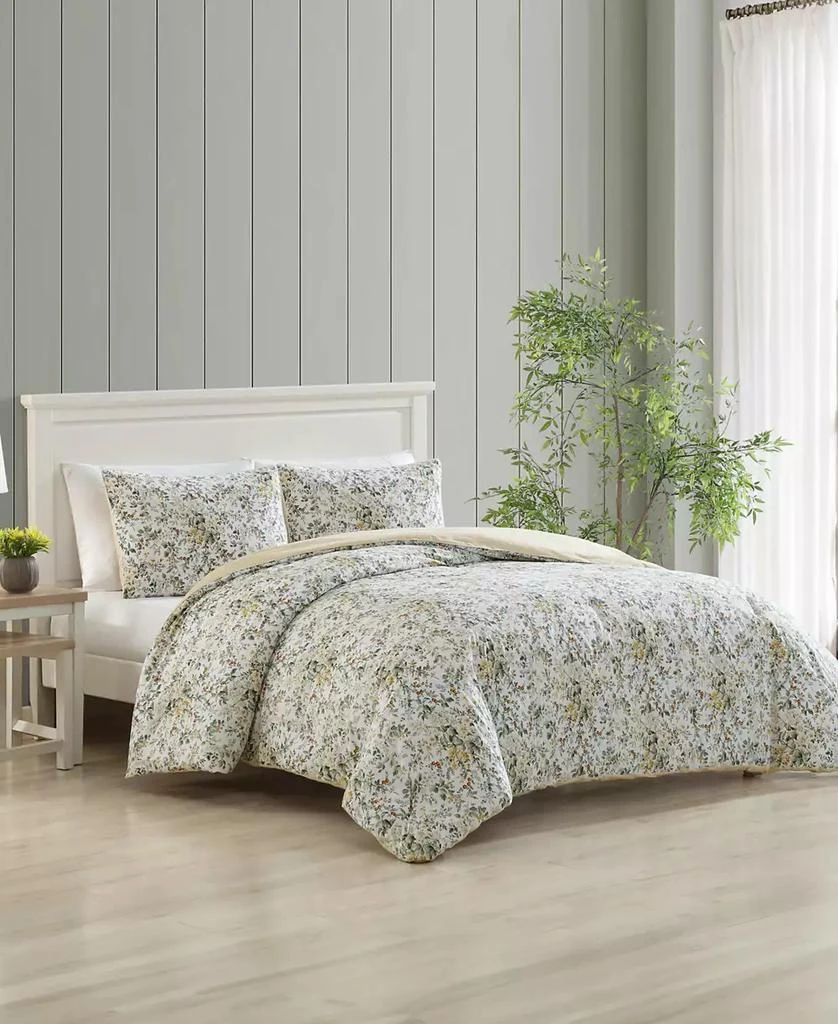 Laura Ashley Country Meadow Reversible 3-Pc. Comforter Set 2