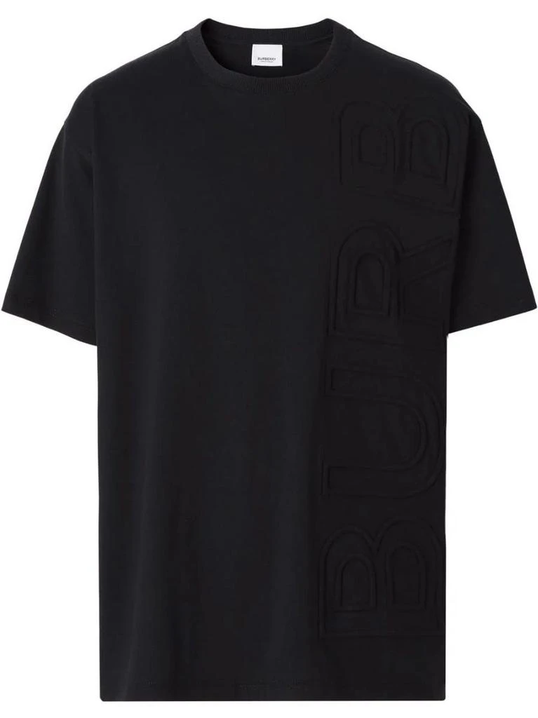 NA Embossed logo black T-shirt 1