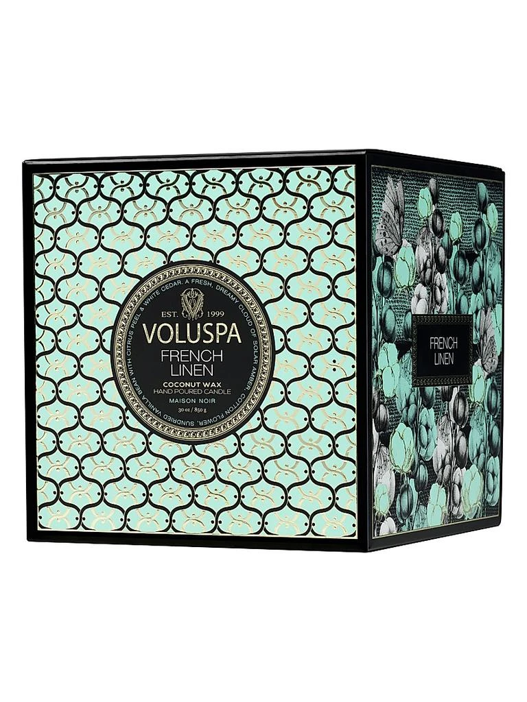 Voluspa French Linen Luxe Candle 3
