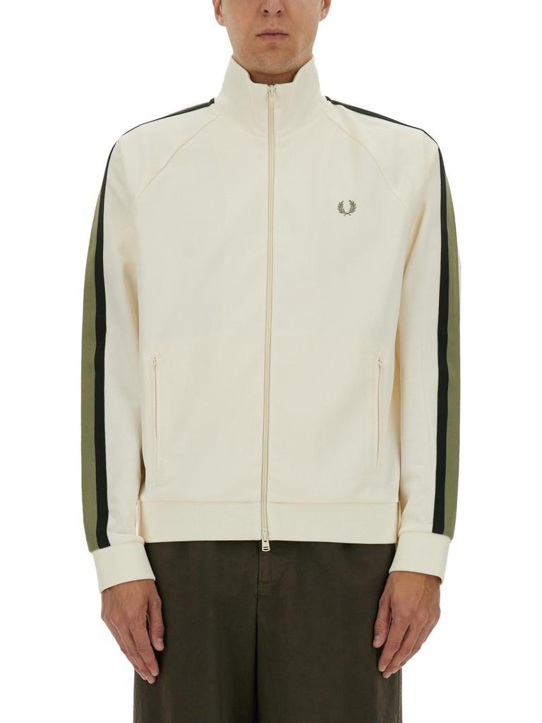 Fred Perry patch pocket sports jacket in light beige – On