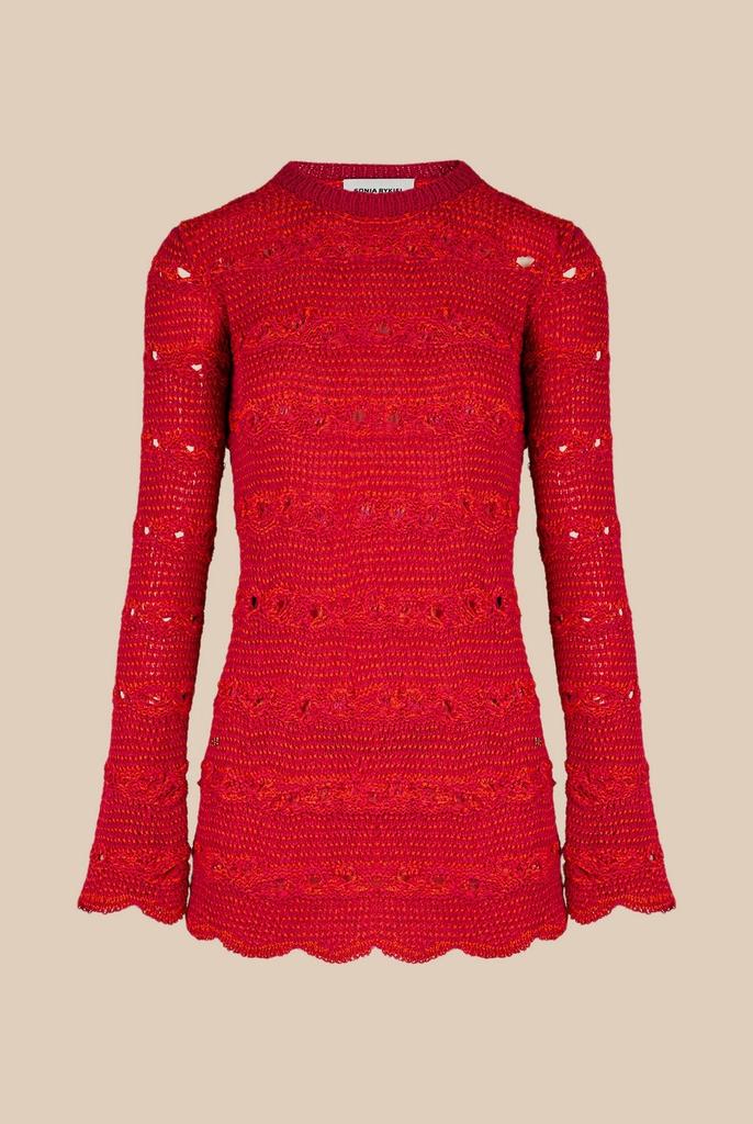 SONIA RYKIEL Robe - Raye Fuchsia/Corail - Femme