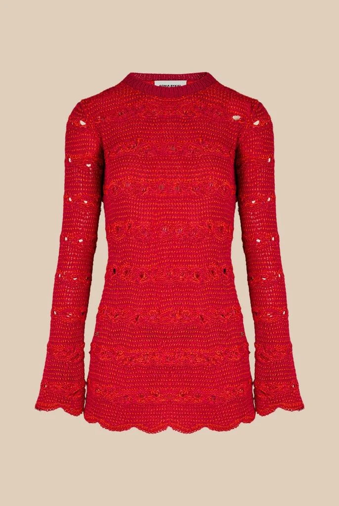 SONIA RYKIEL Robe - Raye Fuchsia Et Corail - Femme 1