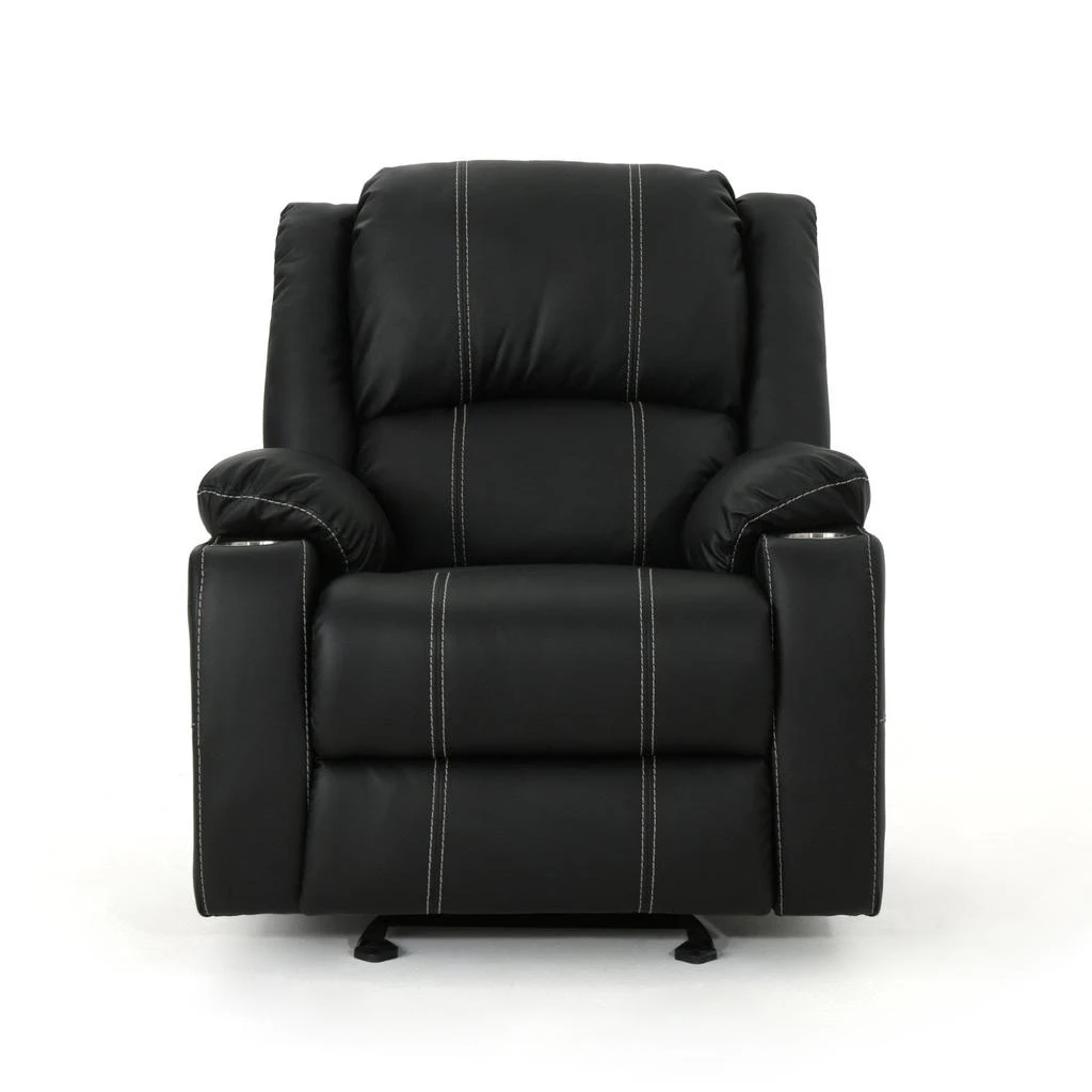 Streamdale Furniture Streamdale Glider Recliner With Steel Cup Holders 2