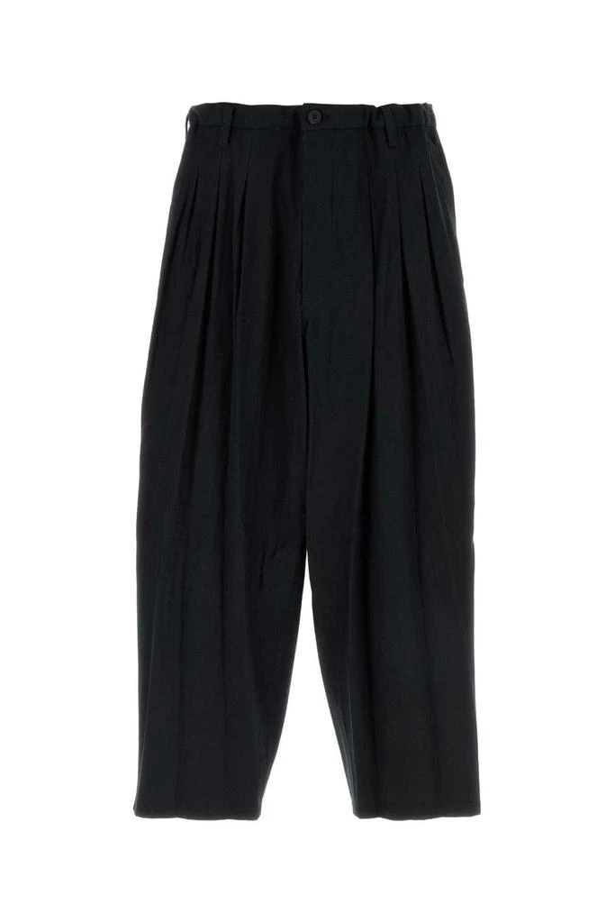 YOHJI YAMAMOTO Yohji Yamamoto Graphic Printed Pleated Pants 1