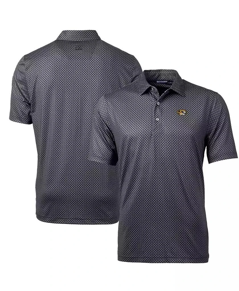 Cutter & Buck Men's Black Missouri Tigers Pike Banner Print Polo 1