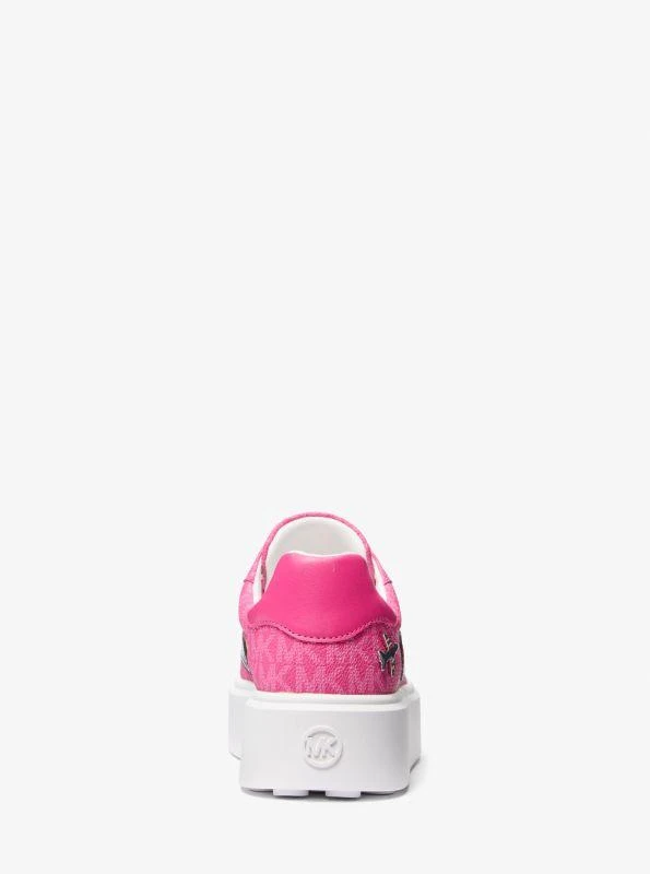 Michael Kors Romey Embellished Signature Logo Platform Sneaker 3