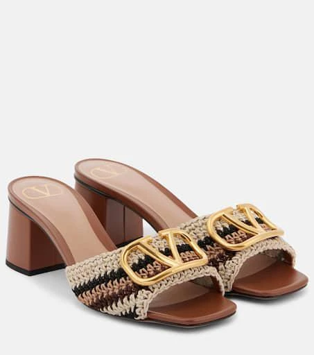 Valentino VLogo Signature crochet mules 1