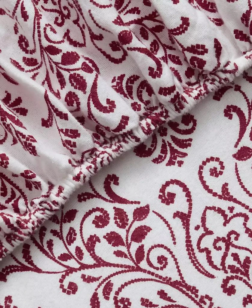 Tahari Home Damask 100% Cotton Flannel 4-Pc. Sheet Set, King 3