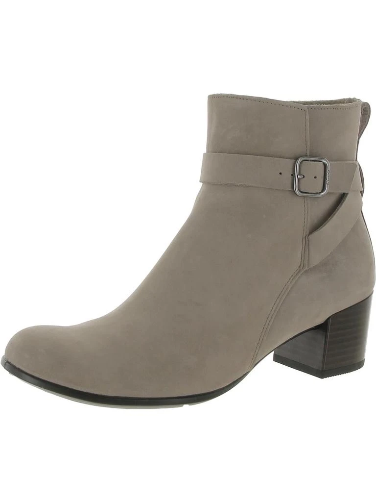 ECCO Womens Leather Textured Ankle Boots 2