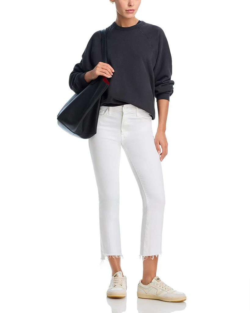 MOTHER Petites Lil Insider Mid Rise Crop Step Fray Jeans in Fairest of Them All 2