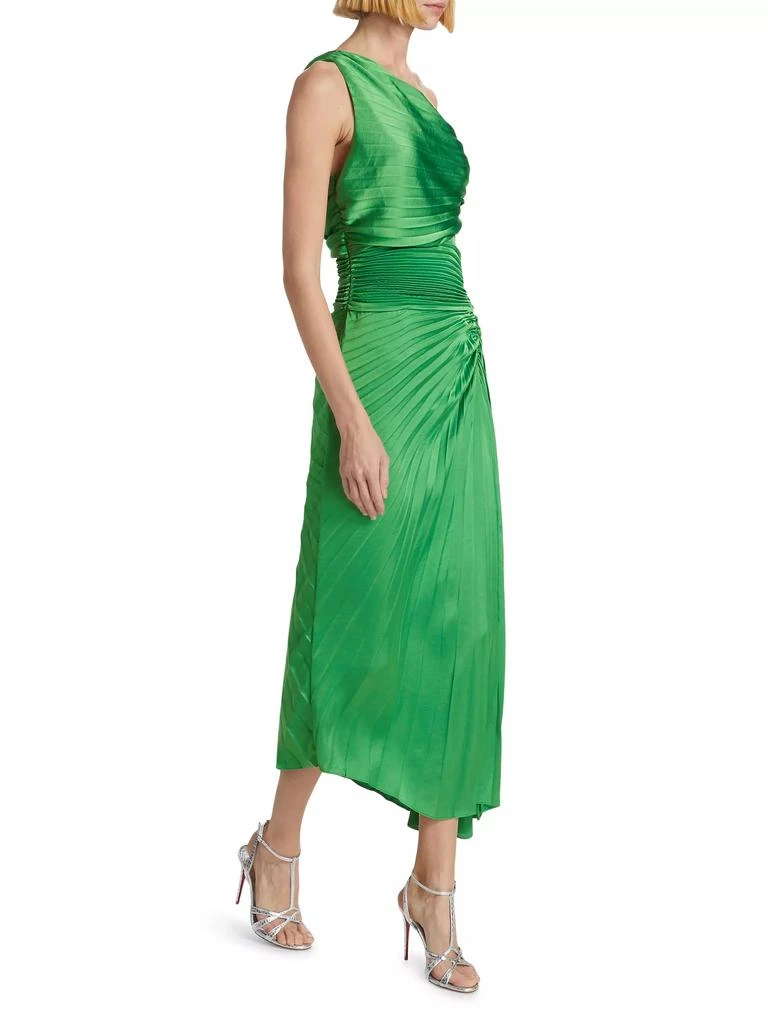 strapless open back dress ALC Renzo II Pleated Midi Dress main image 0
