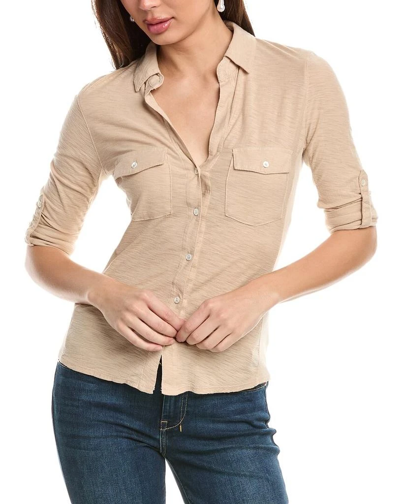 James Perse Contrast Panel Shirt 1