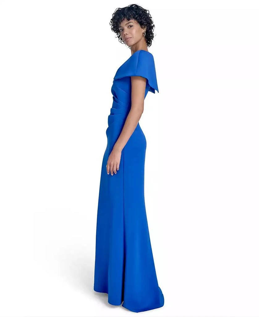 Jessica Howard Women's V-Neck Cape-Sleeve Gown 3