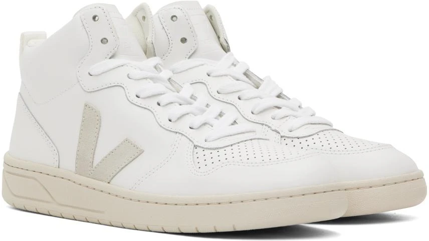 Veja White V-15 Sneakers 4