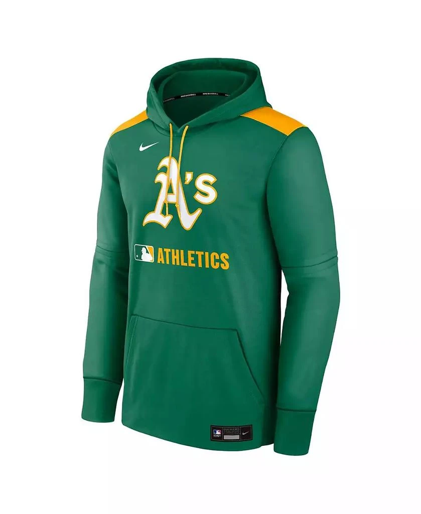 NIKE Men's Kelly Green Athletics Authentic Collection Performance Pullover Hoodie 3