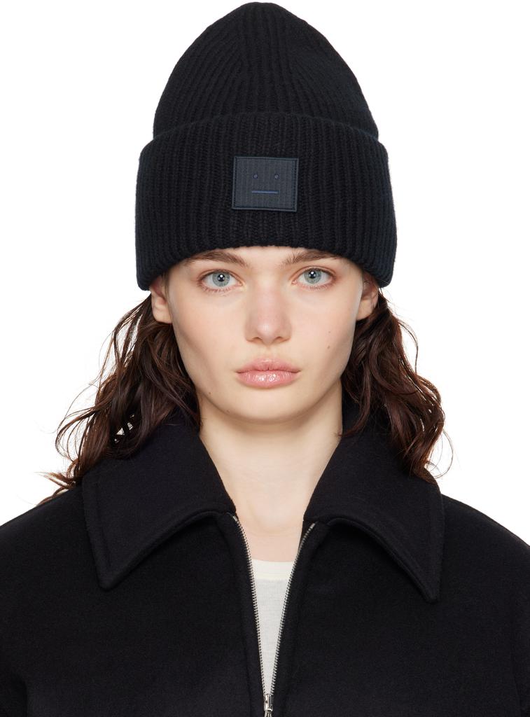 Acne Studios - Large face logo beanie - Light Grey Melange