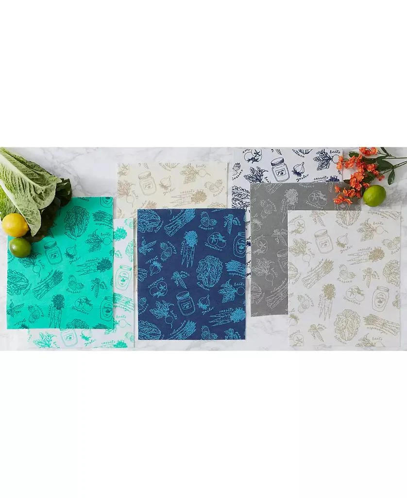 Design Imports Fridge Liner Collection Non-Adhesive, Cut to Fit, 12x24", Cream Market, 6 Piece 9