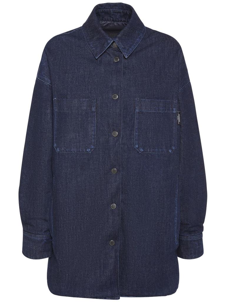 WEEKEND MAX MARA Osso Padded Cotton Denim Shirt Jacket