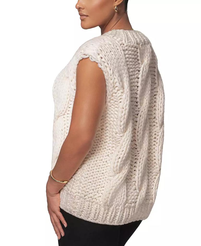 JLUXLABEL Women's Mari Cable Knit Vest