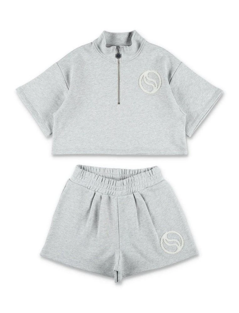 Stella McCartney Stella McCartney Kids Logo Embroidered Jersey Short Set