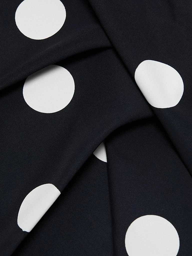 Chiara Boni Wang Polka Dot Draped Sheath Dress 7