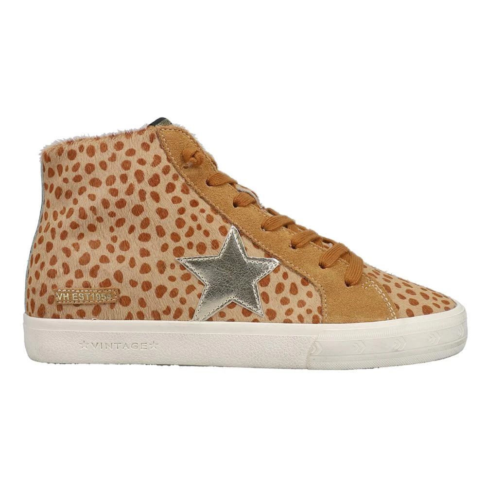 Vintage Havana Break Out Metallic Leopard Print High Top Sneakers 1