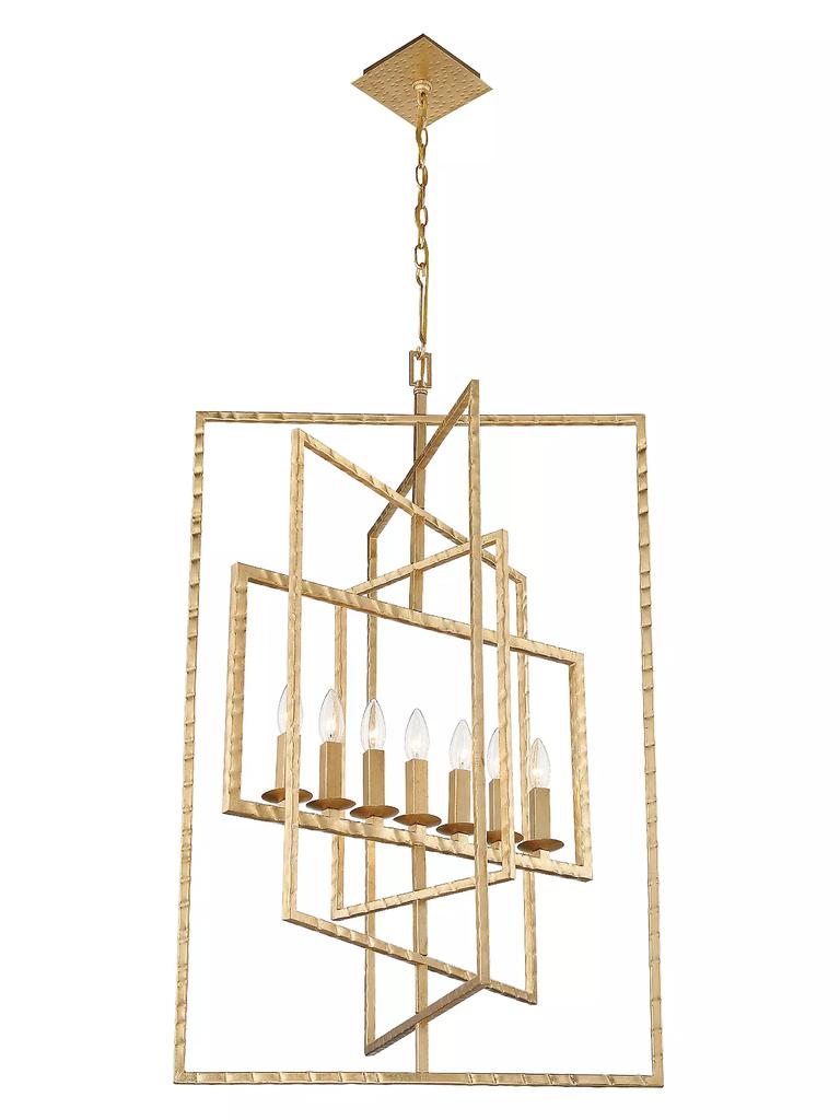 Crystorama Capri 7-Light Antique Chandelier