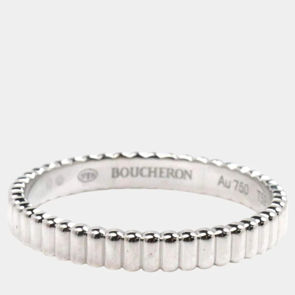 Boucheron Boucheron 18K White Gold Quatre Grosgrain Ring EU 60 2