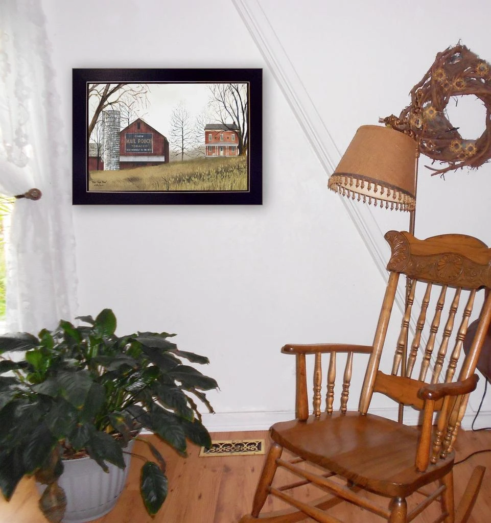 Hivvago Mail Pouch Barn 1 Black Framed Print Wall Art 4