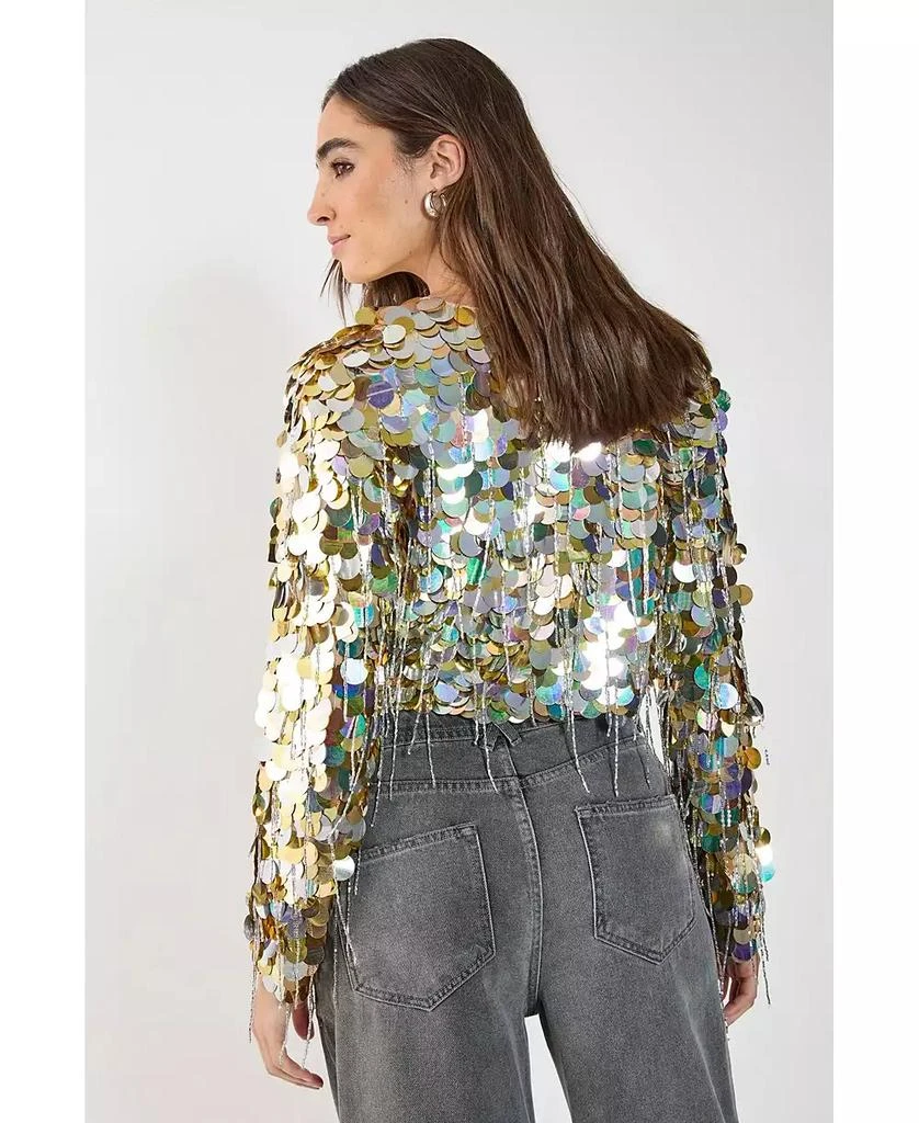 Nasty Gal Women
s Disc Tassel Trophy Jacket 3