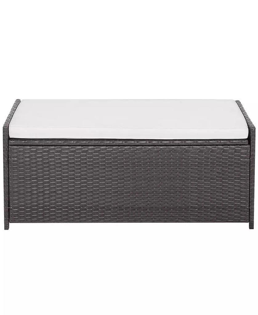 GOUUN 34 Gallon Patio Storage Bench with Seat Cushion and Zippered Liner 9