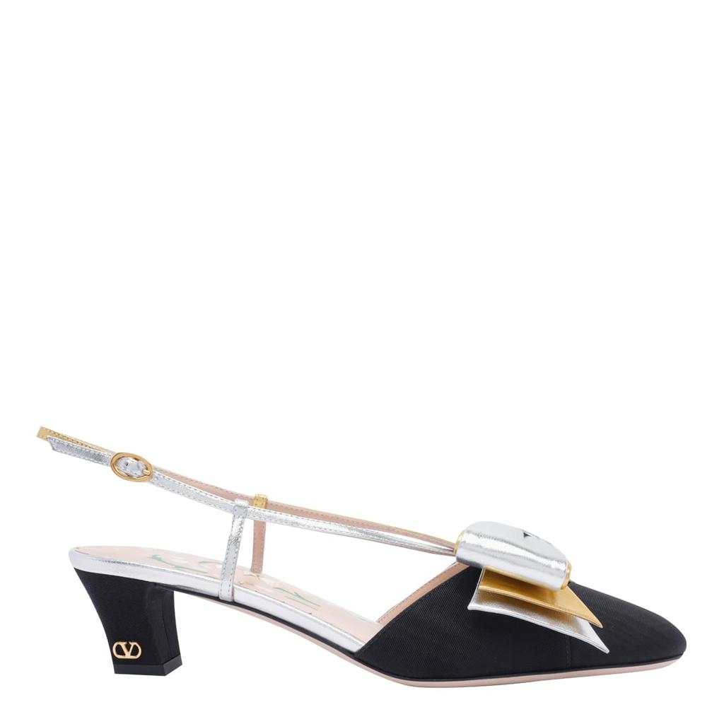 サンダル・ミュール SLINGBACK DECOLLETE' BOWOW IN MOIRE' TISSUE Bowow Slingback Pumps In Moirè Fabric 45mm for Woman in Rock