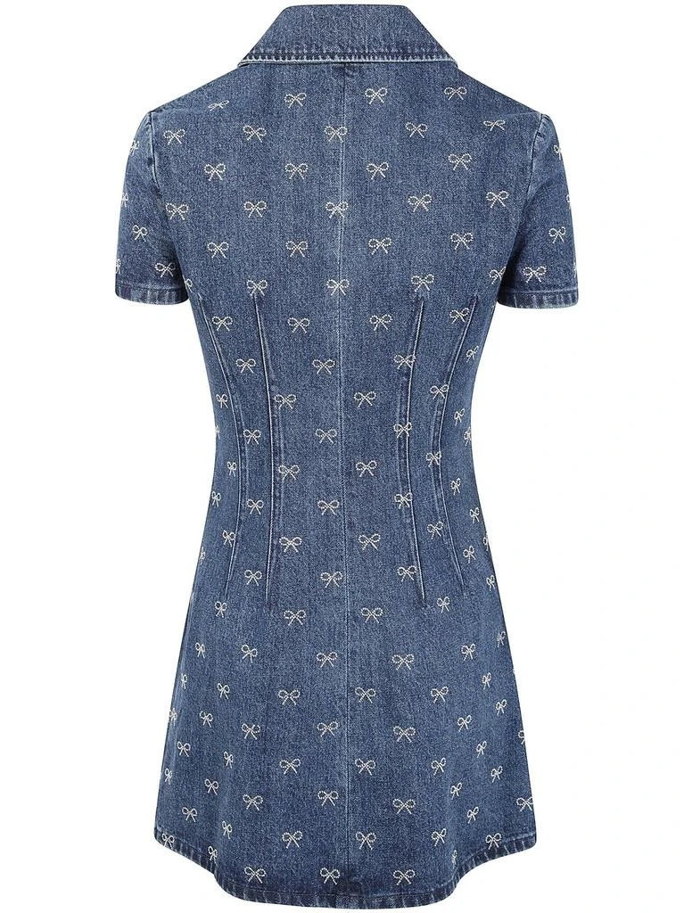 Self-Portrait Denim Diamante Bow Collared Mini Dress  On Sale Now with Up  to 24% Off | Discover Exclusive Deals & Savings at BeyondStyle  Authentic Self  Portrait adult|dresses|apparel & accessories|clothing|women with