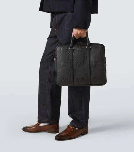 Gucci Jumbo GG leather briefcase 2