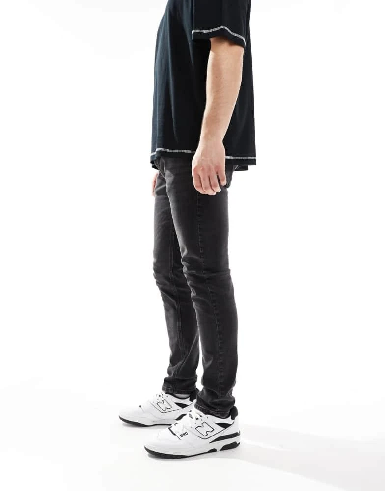 French Connection Mens French Connection skinny fit jeans in black 3