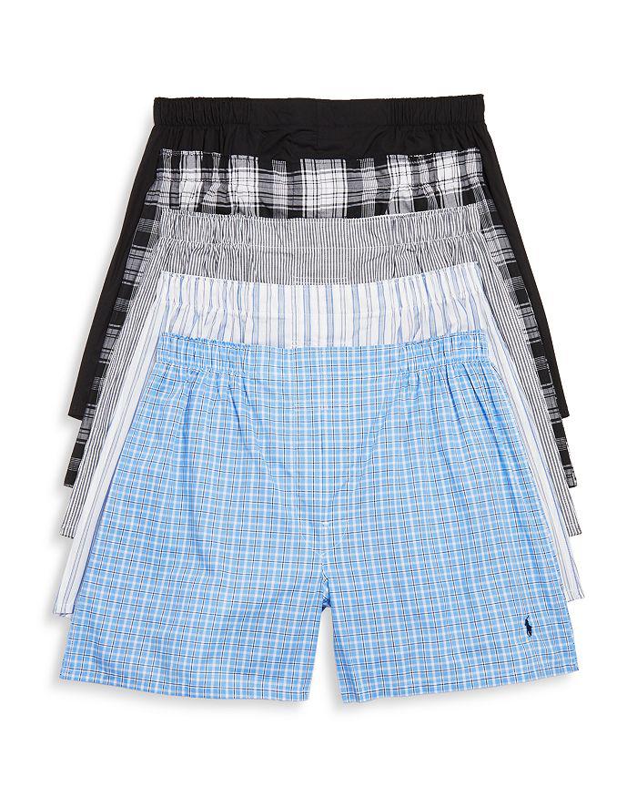 Ralph Lauren Woven Boxers, Pack of 5