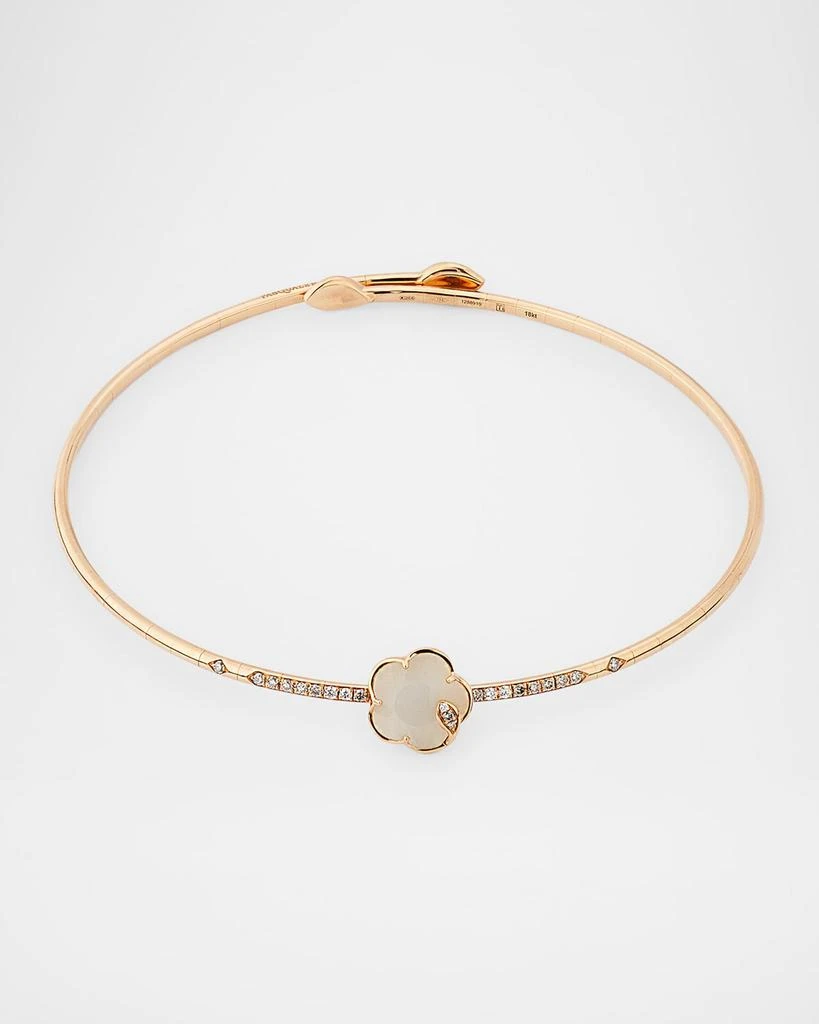 Pasquale Bruni Ton Joli 18K Rose Gold Diamond Choker Necklace with Moonstone and Mother-of-Pearl 1