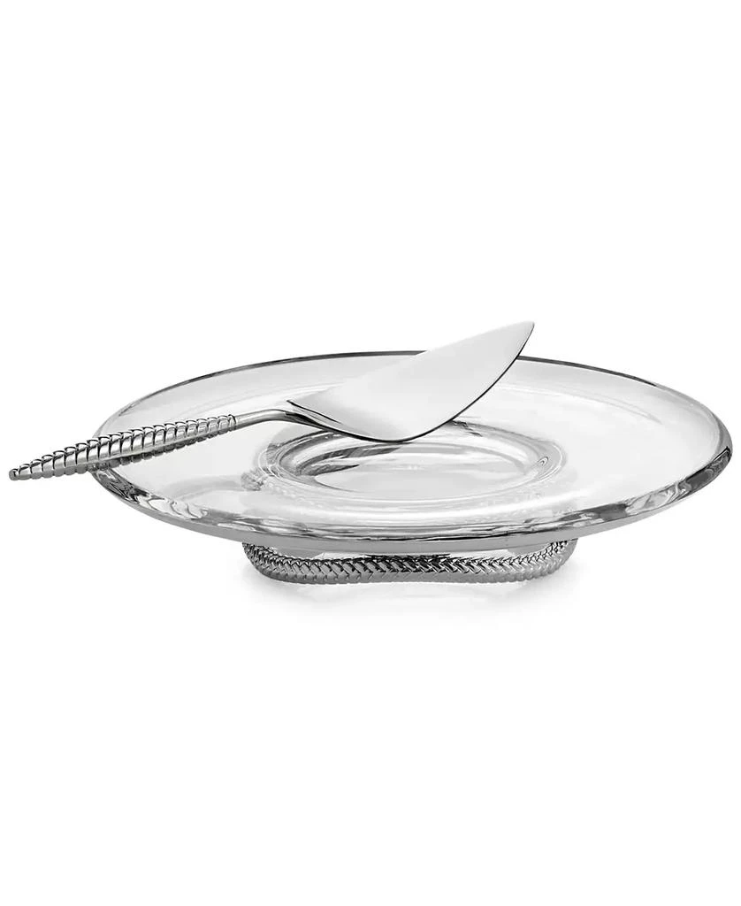 Nambé 2-Pc. Braid Glass Cake Plate
Server Set 2