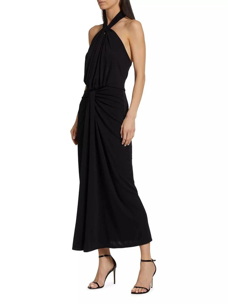 Cinq à Sept Kaily Draped Halter Maxi Dress 3