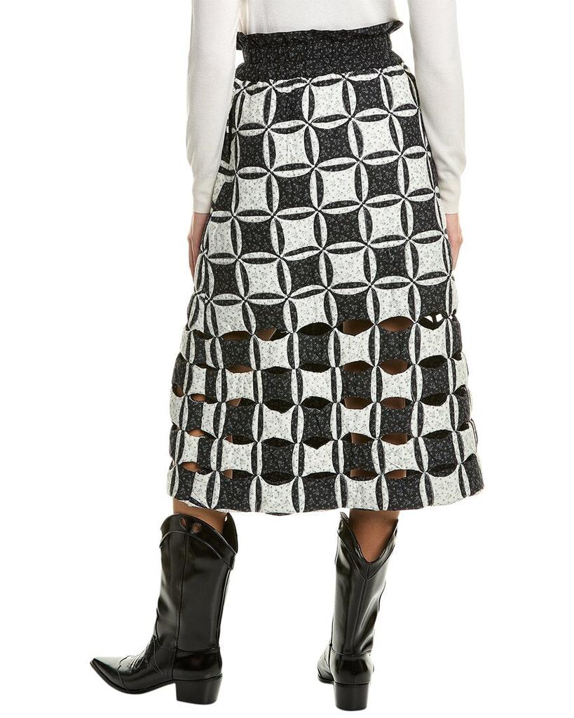 SEA NY SEA NY Catalina Calico Cutout Midi Skirt