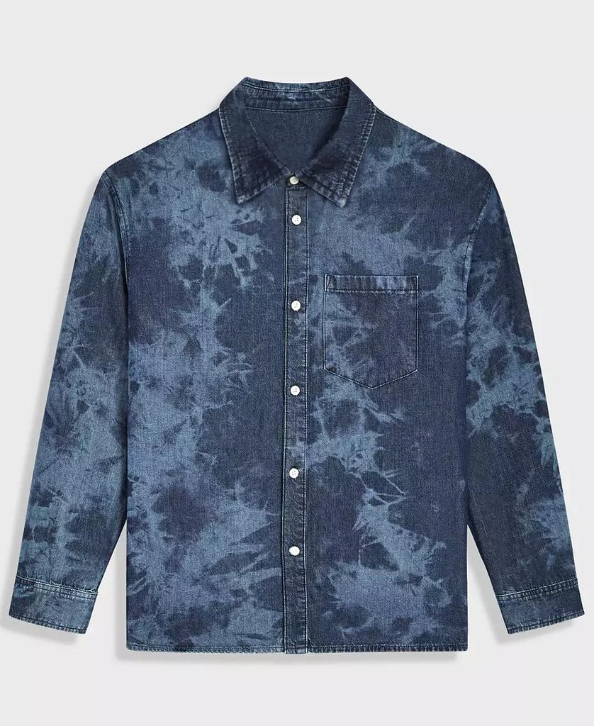 Mode of One Men's Relaxed-Fit Denim Shirt, Created for Macy's 4