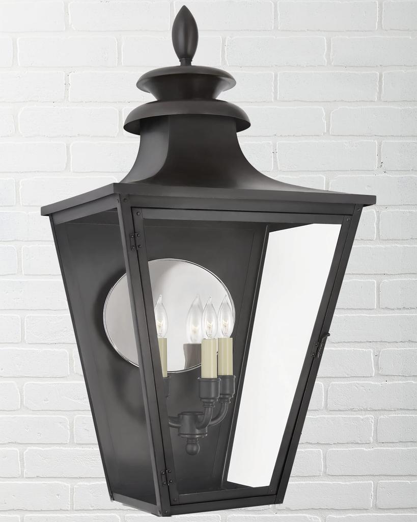 Chapman & Myers Albermarle Large 3/4 Wall Lantern By Chapman & Myers