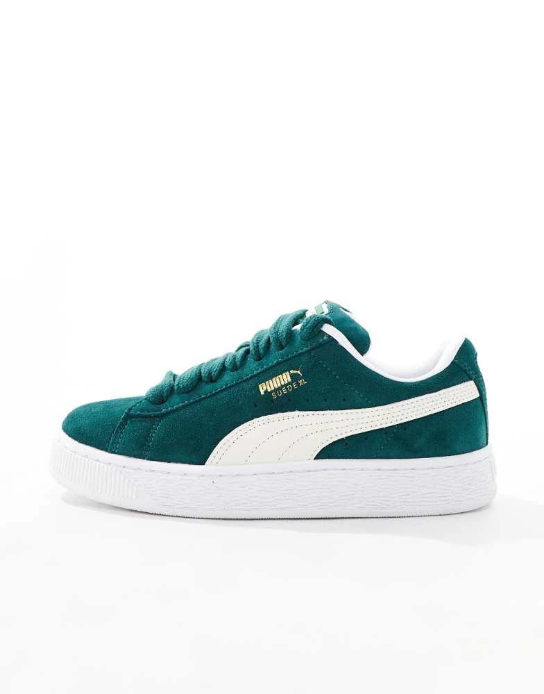 Puma Puma Suede XL trainers in green 5