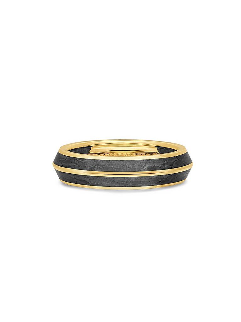 David Yurman Knife Edge Band Ring in 18K Yellow Gold